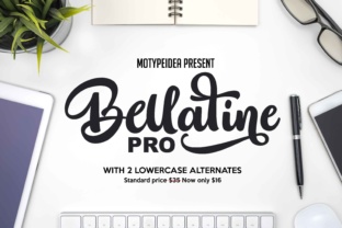 Bellatine Font: Bold Handwritten Style for Makers