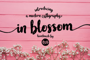 In Blossom: A Bold Handwritten Font for Editorial Design