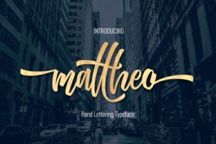 Mattheo Font: Bold Hand Lettering for Web Design