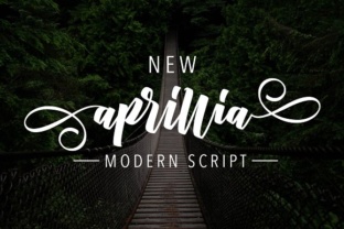 New Aprillia Font: A Readable Script for Handmade Products