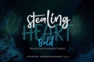 Stealing Heart Bold Font for Editorial Design