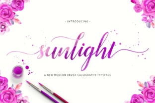 Sunlight Font: A Modern Calligraphic Typeface for Web Design