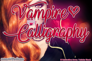 Vampire Calligraphy Font for Editorial Design